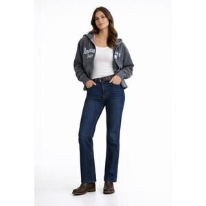 American Eagle Sz 4 Original Bootcut Jeans Super Stretch Dark Wash Western Denim